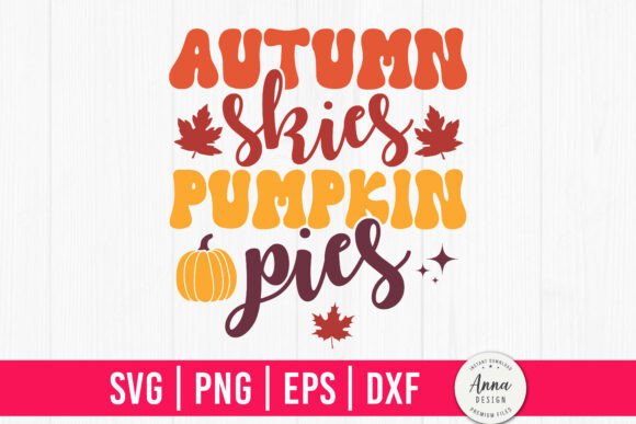 Autumn Skies Pumpkin Pies SVG PNG