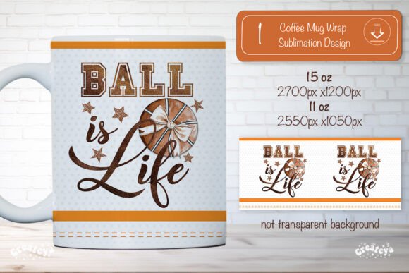 Basketball Mug Wrap Sublimation