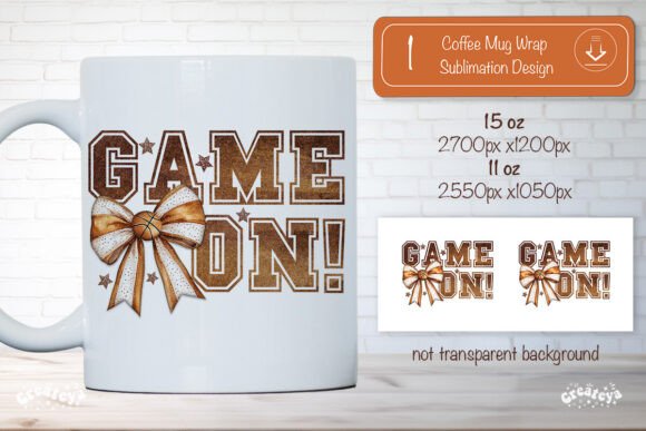 Basketball Quote Mug Wrap Game on Bow