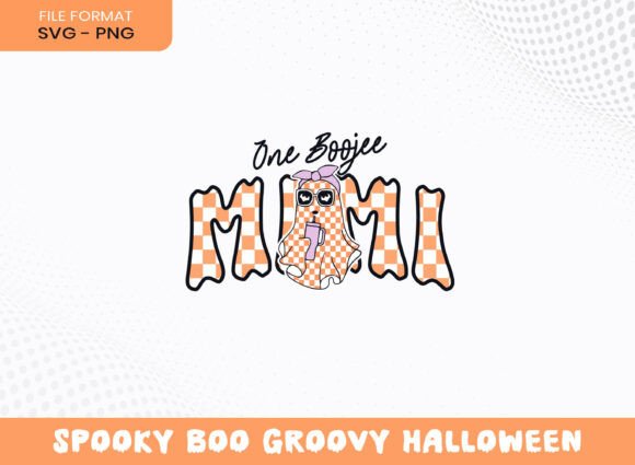 Boojee Mimi Halloween Groovy Boo Bow SVG
