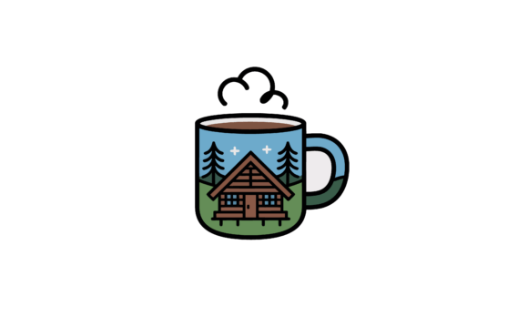 Cozy Cabin in Coffee Mug Design