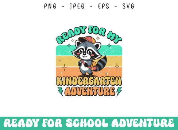 Kindergarten School Adventure Retro SVG