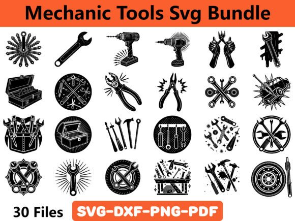 Mechanic Tools SVG Bundle