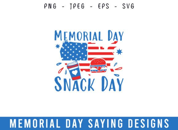 Memorial Day Snack Day SVG