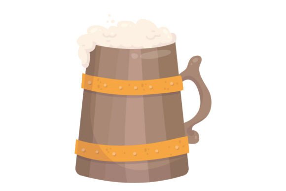 Rustic Beer Mug Embroidery Design