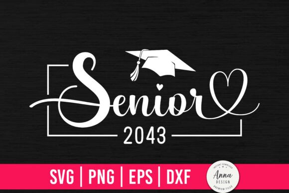 Senior 2043 Graduation SVG PNG
