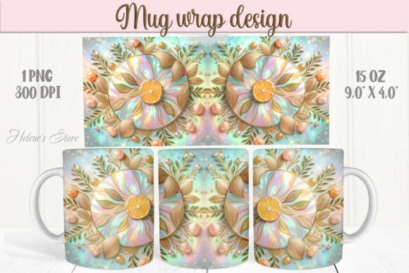 Summer Fruits Pattern Mug Wrap 15oz